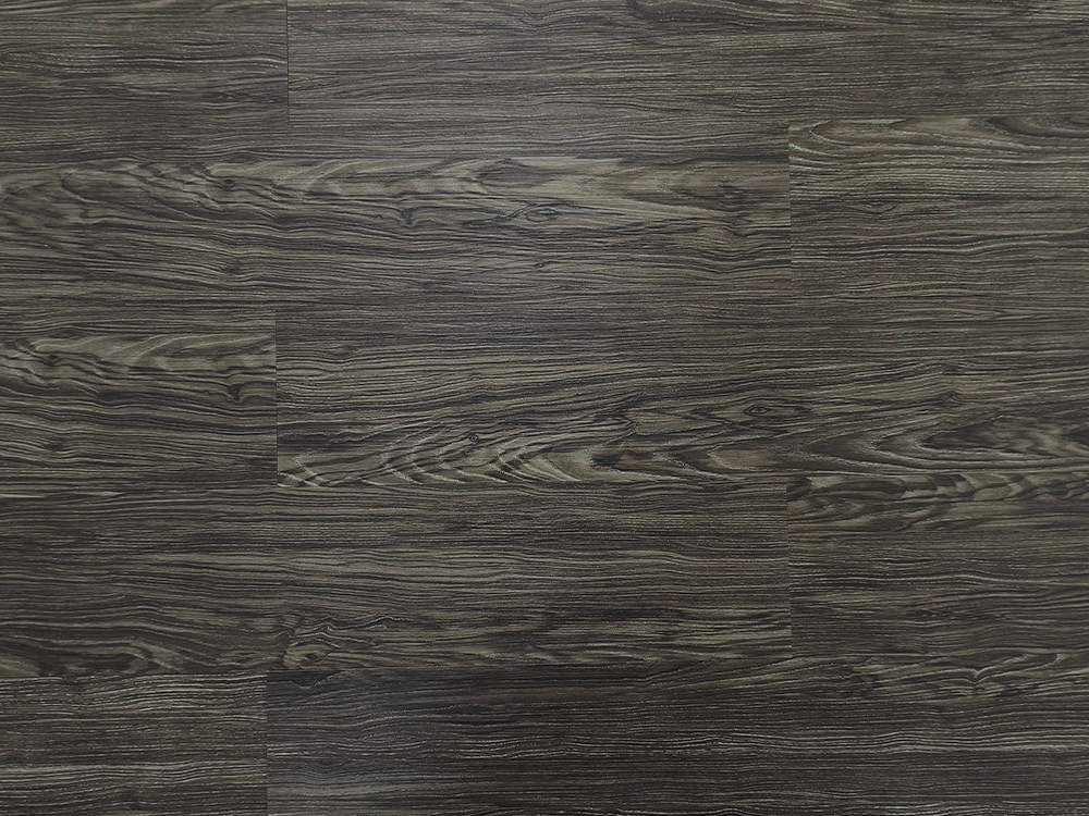 LVT-lattia tummanharmaa puu 6×36
