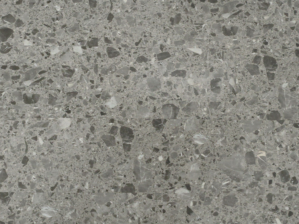 SPC-WG Stone Look -laatta Keskiharmaa Terrazzo 9 × 36